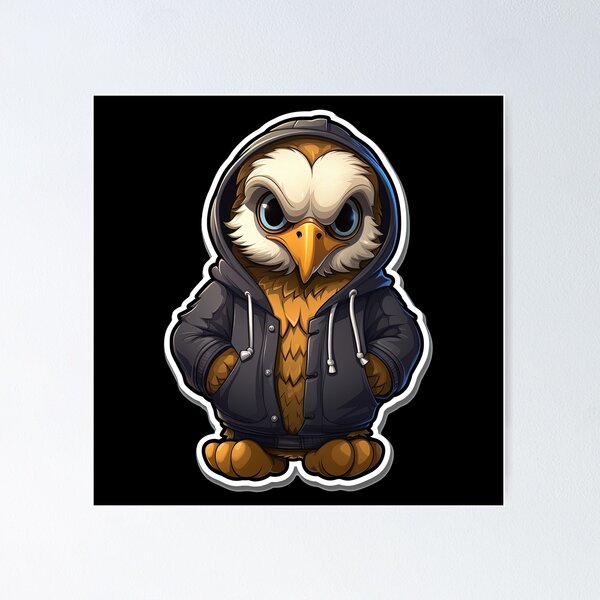 Item preview, Cool Golden Eagle in casual clothing designed and sold by Sidewayanimals.