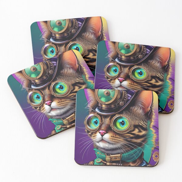 Item preview, gatito punk de vapor designed and sold by Blackdog71.