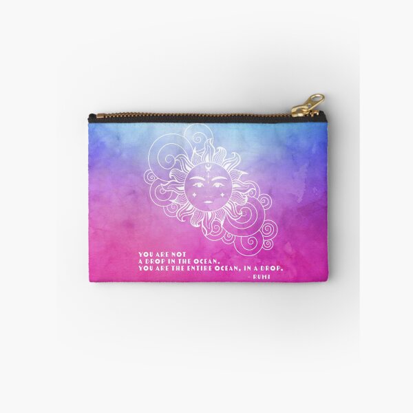 Item preview, Dorm Room Pink Art - Celestial Aesthetic Rumi Poem - You are not a drop in the ocean. You are the entire ocean, in a drop. designed and sold by Trish Dish.