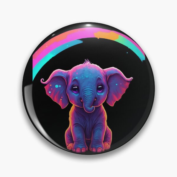 Item preview, Itty Bitty Elephant, Colorful Elephant, Bold color designed and sold by GlunmanStore.