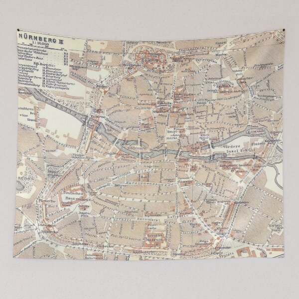 Item preview, Vintage Map of Nuremburg Germany (1911) designed and sold by BravuraMedia.