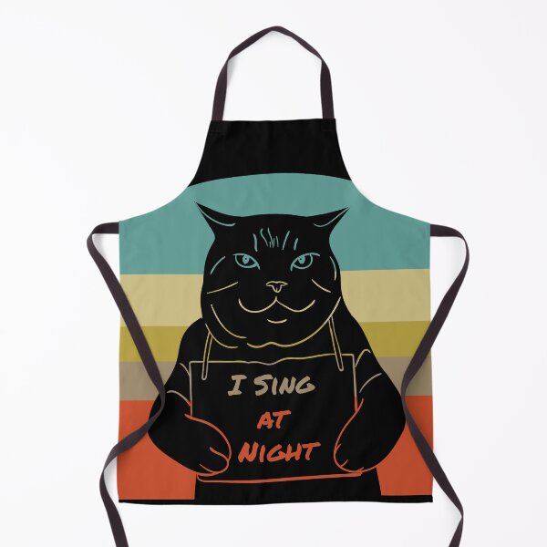 Aperçu de l'œuvre Chat suspect - Je chante la nuit créée et vendue par Ricky-Uwoow.