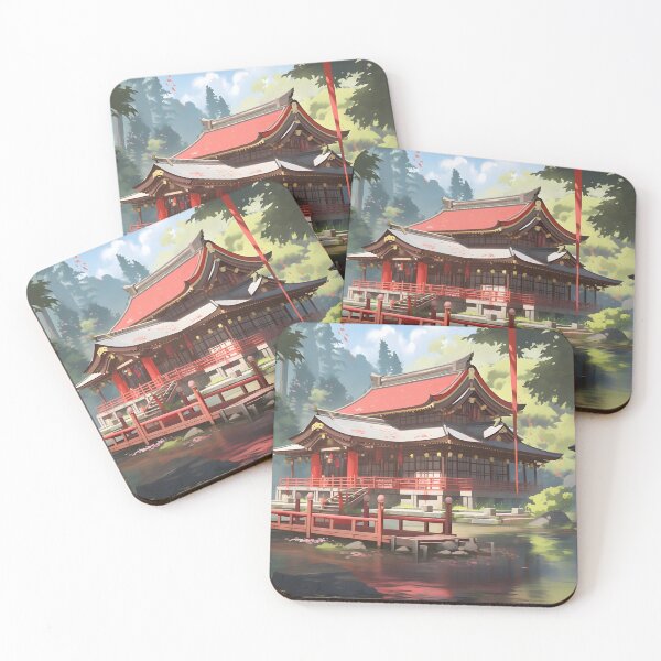 Item preview, Asian Style House on a Lake  designed and sold by ArtbyAiGallery.
