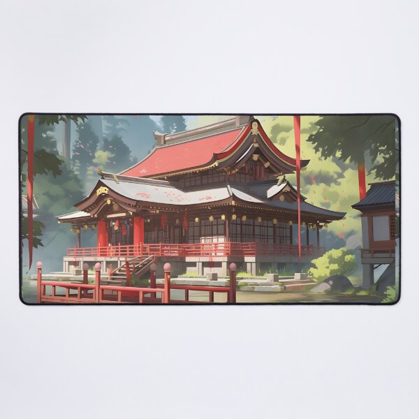 Item preview, Asian Style House on a Lake designed and sold by ArtbyAiGallery.
