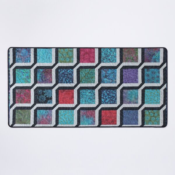Item preview, patchwork quilt Square Cubes designed and sold by GLORY-LIFE.