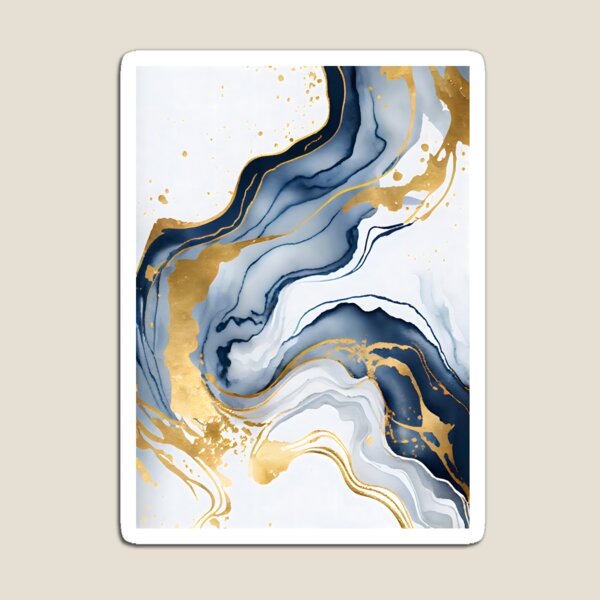 Artikelvorschau, Blauer Marmor und Gold entworfen und verkauft von OtterFactory.