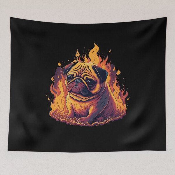 Item preview, Fire pug designed and sold by Pug-Obsession.