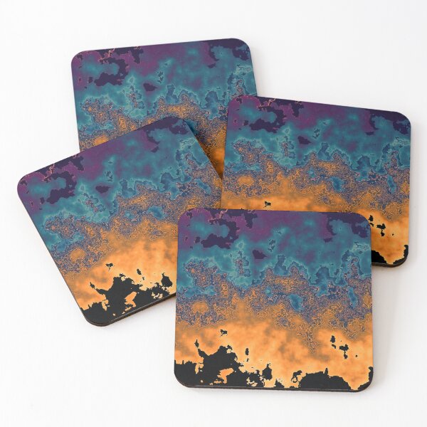 Item preview, Coastal Abstract Beach Ocean Mountains Marbled Look 1 of 5 designed and sold by Beachy.