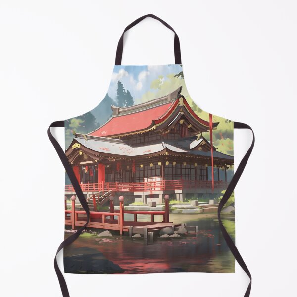 Item preview, Asian Style House on a Lake designed and sold by ArtbyAiGallery.