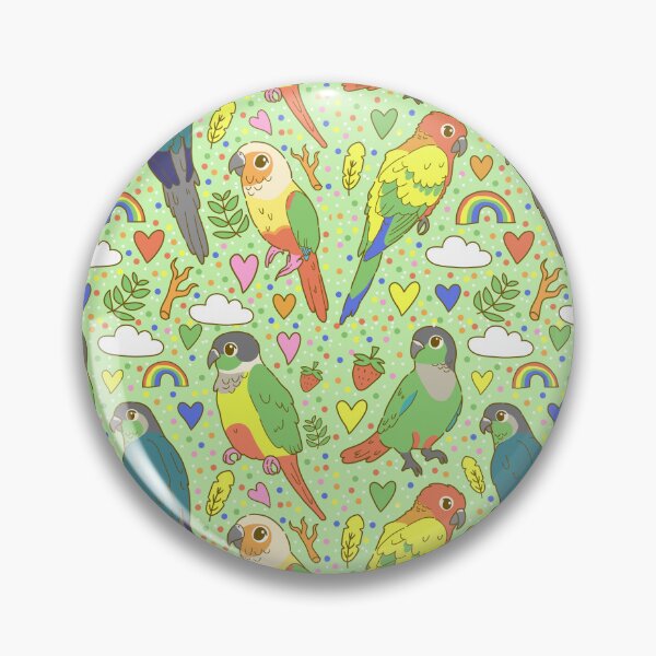 Item preview, Colourful Conures Pattern designed and sold by casserolestan.
