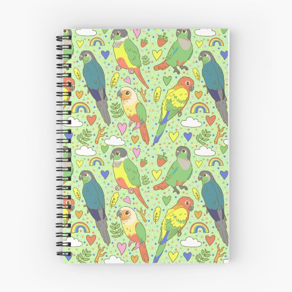 Item preview, Colourful Conures Pattern designed and sold by casserolestan.