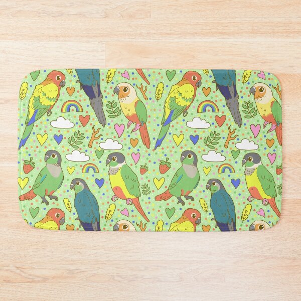 Item preview, Colourful Conures Pattern designed and sold by casserolestan.