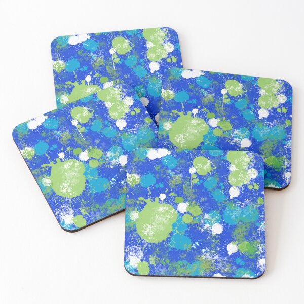 Item preview, Blue Green Paint Splatter designed and sold by Lois Eastlund.