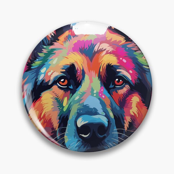 Item preview, Watercolor German Shepherd designed and sold by CatCoconut-Art.