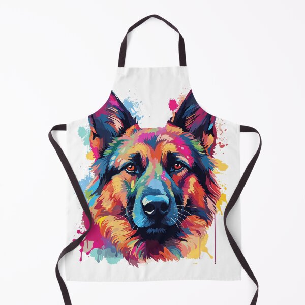 Item preview, Watercolor German Shepherd designed and sold by CatCoconut-Art.