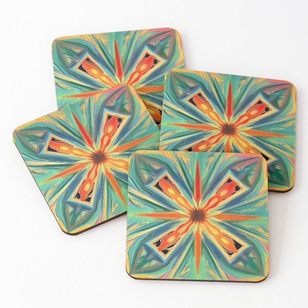 Item preview, Symmetrical Blooms: A Fusion of Colors and Patterns designed and sold by Nowosolnianka.