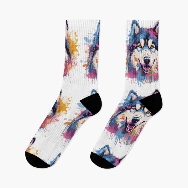 Item preview, Watercolor Husky designed and sold by CatCoconut-Art.