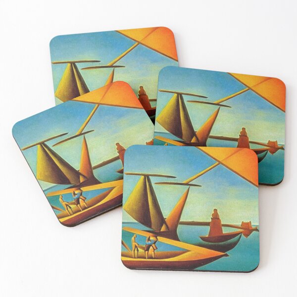 Item preview, Sailing Junks at sunset designed and sold by George Hutton Hunter.