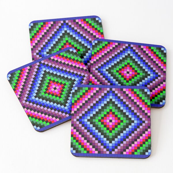 Item preview, patchwork quilt Squares Quilt Cubes designed and sold by GLORY-LIFE.
