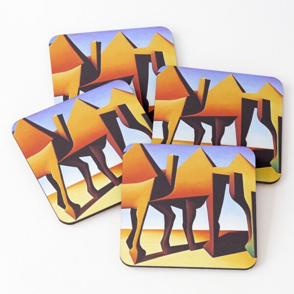 Item preview, Camels in the desert designed and sold by George Hutton Hunter.