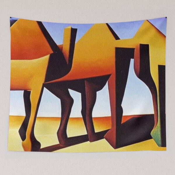 Item preview, Camels in the desert designed and sold by George Hutton Hunter.