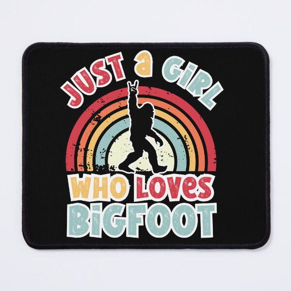 Item preview, Just a Girl Who loves Bigfoot, funny Bigfoot silhouette designed and sold by Drzamag.