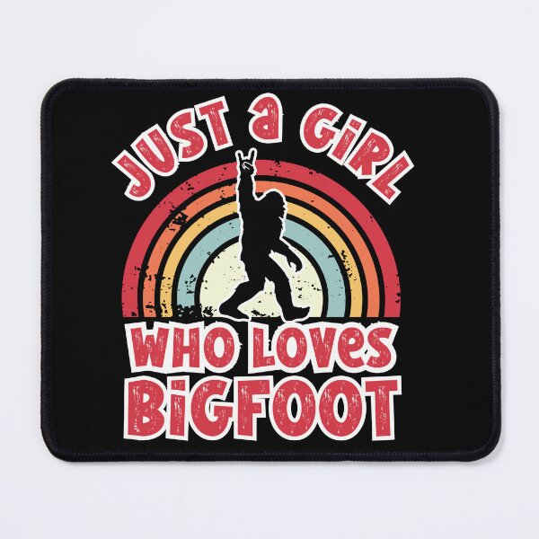 Item preview, Just a Girl Who loves Bigfoot, funny Bigfoot silhouette designed and sold by Drzamag.