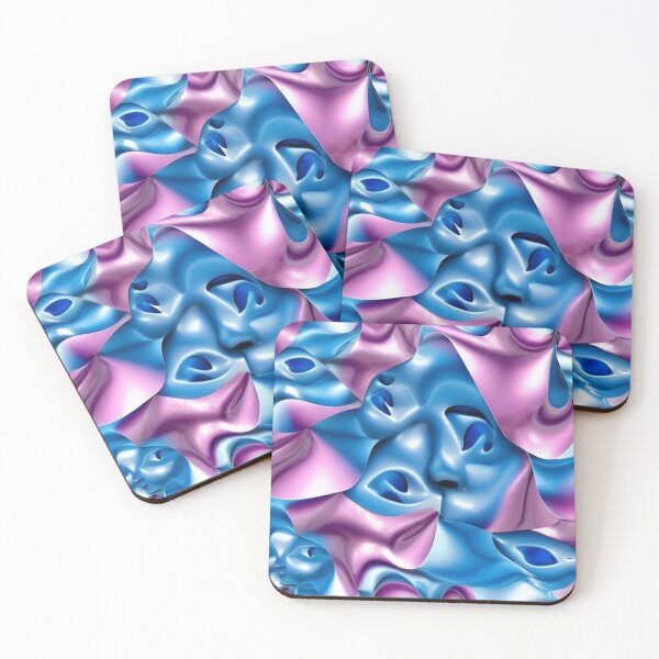 Item preview, Abstraction distorted faces submerged in nothingness designed and sold by JaroDesign2023.