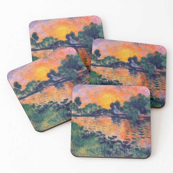 Item preview, Orange Sunset on lake designed and sold by George Hutton Hunter.