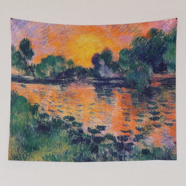 Item preview, Orange Sunset on lake designed and sold by George Hutton Hunter.