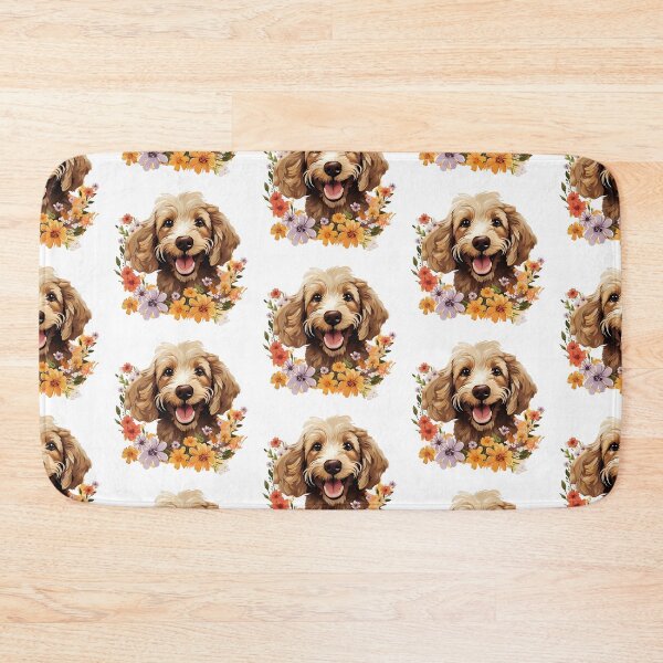 Item preview, Cockapoo Amongst Flowers designed and sold by ZombieLH.