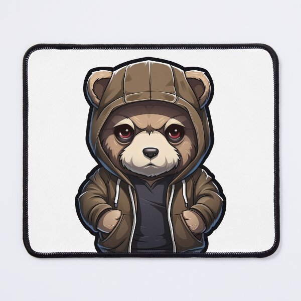 Item preview, Cool Grizzly Bear in casual clothing designed and sold by Sidewayanimals.