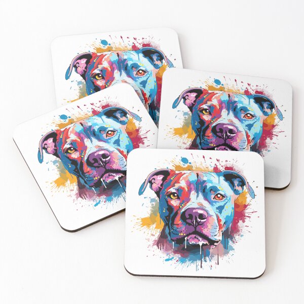 Item preview, Watercolor Pitbull designed and sold by CatCoconut-Art.