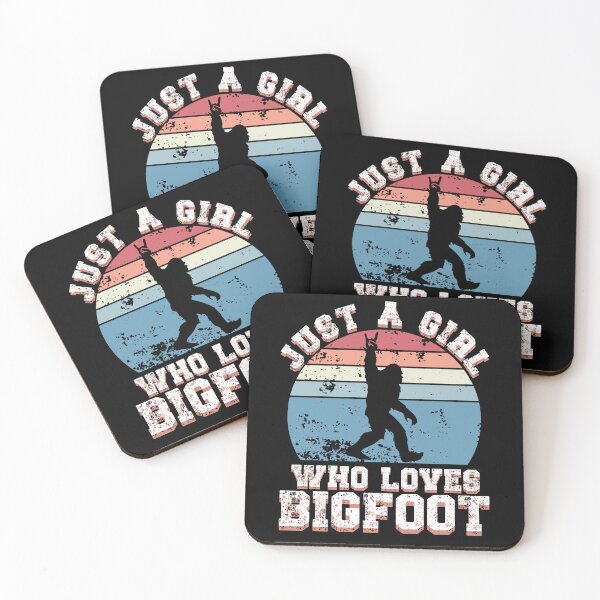 Item preview, Just a Girl Who loves Bigfoot, funny Bigfoot silhouette  designed and sold by Drzamag.