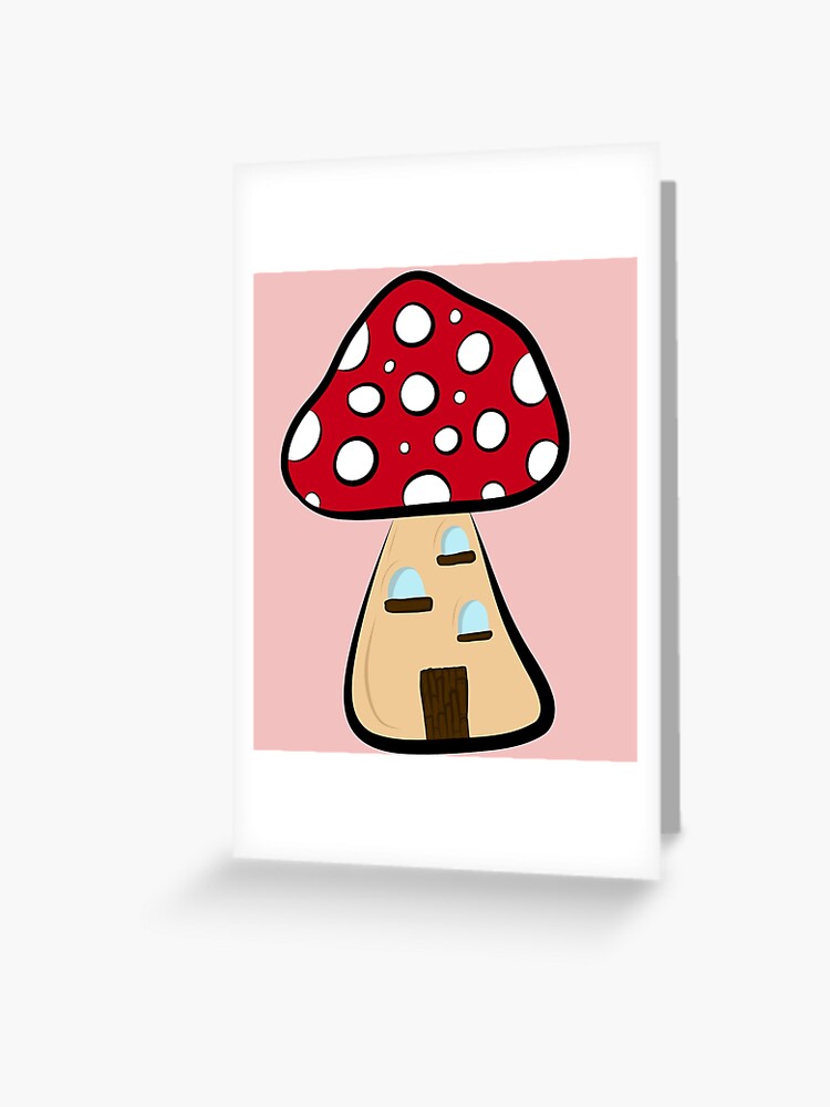 Illustration D'une Maison De Fée Verte Avec Des Champignons Sur