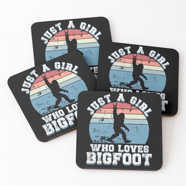 Item preview, Just a Girl Who loves Bigfoot, funny Bigfoot silhouette  designed and sold by Drzamag.