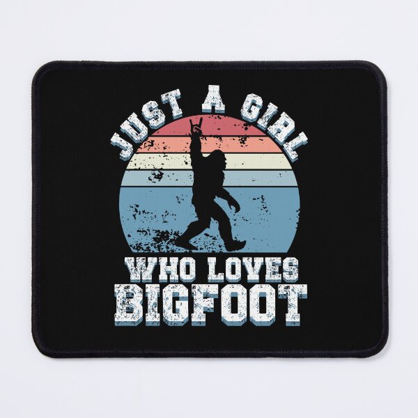Item preview, Just a Girl Who loves Bigfoot, funny Bigfoot silhouette designed and sold by Drzamag.