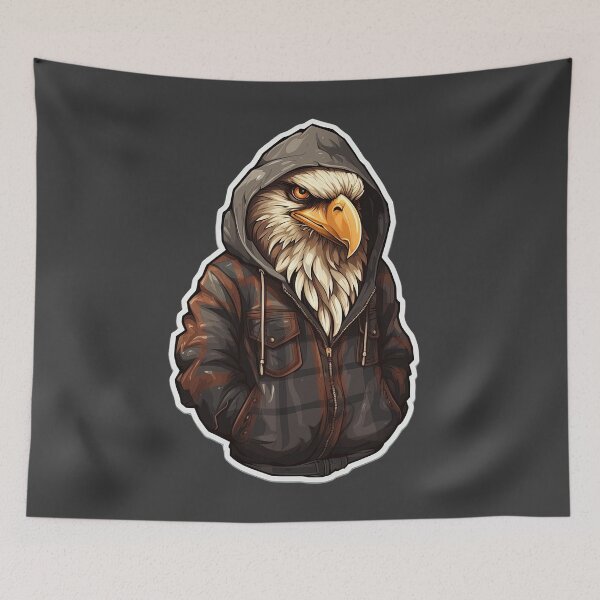 Item preview, Cool Hawk in casual clothing designed and sold by Sidewayanimals.