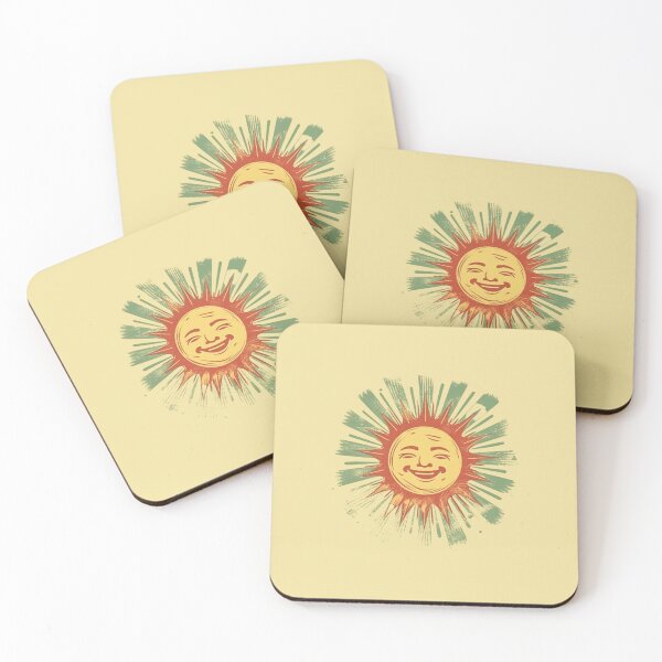 Item preview, Retro smiling sun designed and sold by bigmoments.