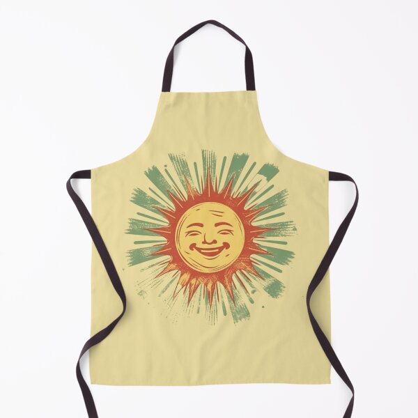Item preview, Retro smiling sun designed and sold by bigmoments.