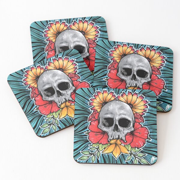 Item preview, Flowered Skull designed and sold by PathosArt.