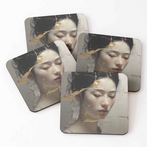 Item preview, Kintsugi  4  designed and sold by VintageLineArt.