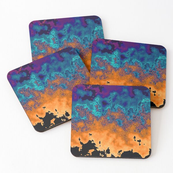 Item preview, Coastal Abstract Beach Ocean Mountains Marbled Look 3 of 5 designed and sold by Beachy.