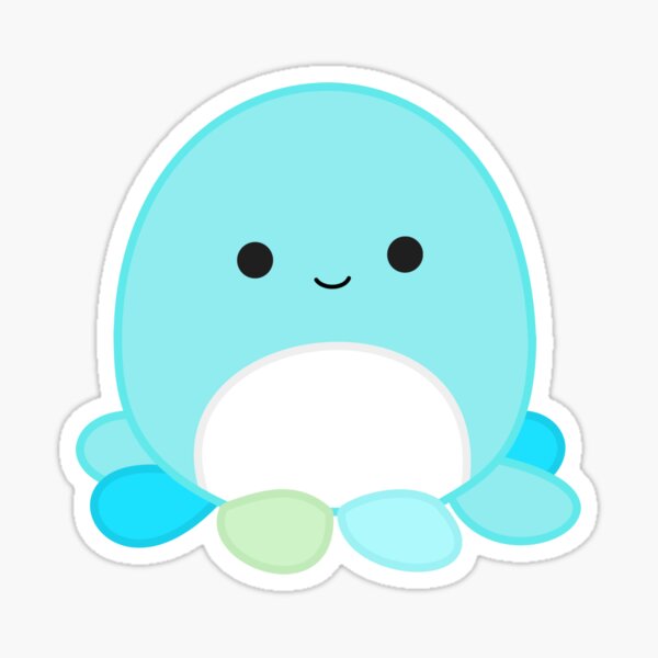 Item preview, zobey the octopus squish sticker designed and sold by @brendaandsunny's art!.