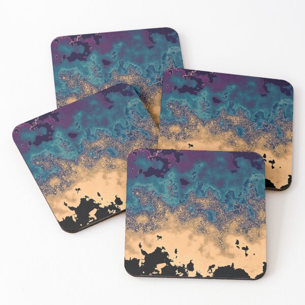 Item preview, Coastal Abstract Beach Ocean Mountains Marbled Look 5 of 5 designed and sold by Beachy.