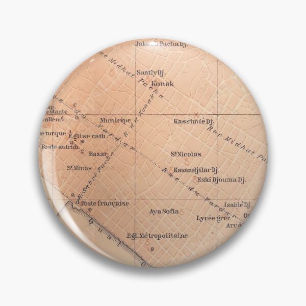 Item preview, Vintage Map of Thessaloniki Greece (1905) designed and sold by BravuraMedia.
