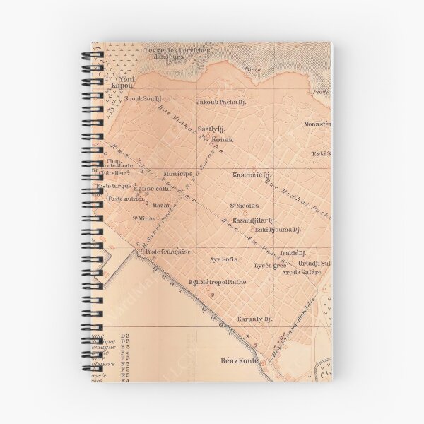 Item preview, Vintage Map of Thessaloniki Greece (1905) designed and sold by BravuraMedia.