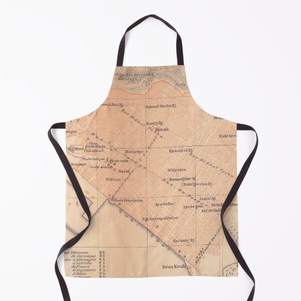 Item preview, Vintage Map of Thessaloniki Greece (1905) designed and sold by BravuraMedia.