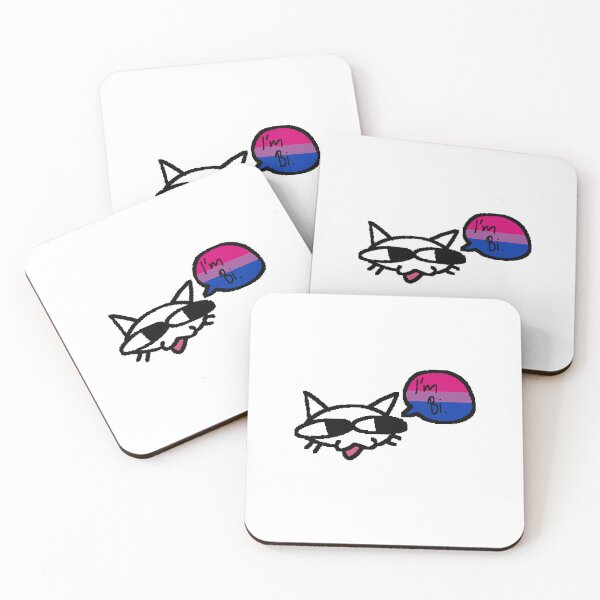 Item preview, "I'm Bi." Kitty Cat designed and sold by iheartkatzen.