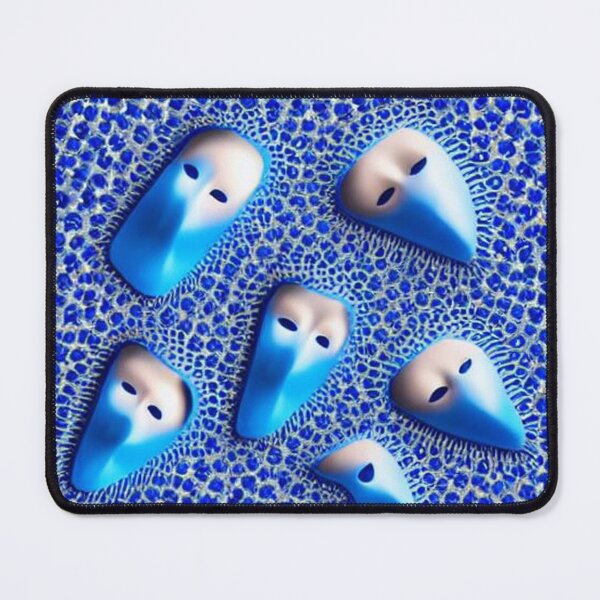 Item preview, Abstract distorted human masks sunk in the magma of nothingness designed and sold by JaroDesign2023.